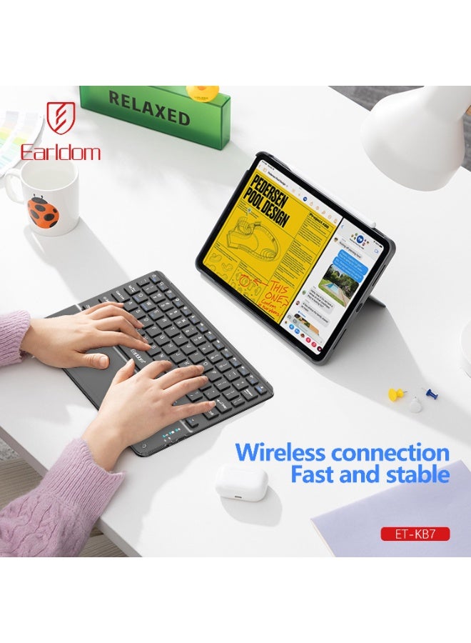 أيرلدوم ET-KB7 Slim Rechargeable Bluetooth Keyboard - Image 4